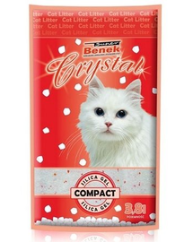 BENEK Super crystal compact Silicat pentru litiera 7.6l