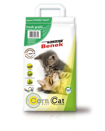 BENEK Super Corn Cat Asternut pentru litiera, cu miros de iarba proaspata 14 l
