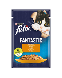 FELIX FANTASTIC Hrana umeda cu pui pentru pisici adulte 85g