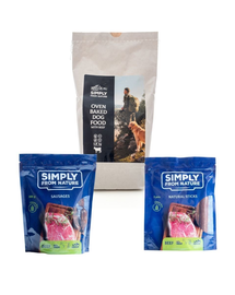 SIMPLY FROM NATURE SET hrana pentru caini coapta la cuptor, cu vita 1,2 kg + recompense naturale cu vita