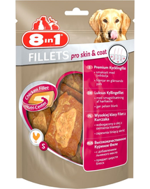 8IN1 Gustări Fillets Pro Skin & Coat 80 g