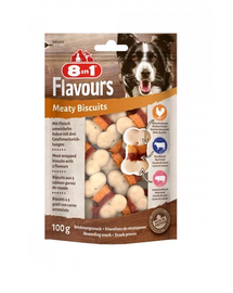 8IN1 Recompense biscuti pentru caini Meaty Biscuits 100 g
