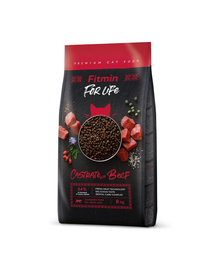 FITMIN Cat For Life Castrate Beef 8 kg hrana uscata pisici sterilizate, cu vita