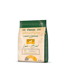 FITMIN Dog Nutritional Programme Mini Light Senior Lamb&Beef 2,5 kg Hrana uscata caini seniori de talie mica, cu miel si vita
