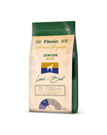 FITMIN Dog Nutritional Programme Maxi Junior Lamb&Beef 12 kg Hrana uscata cani talie mare