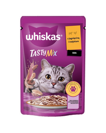 Plic WHISKAS Adult 85g hrana umeda pisici adulte in sos cu miel si curcan