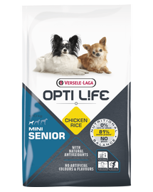VERSELE-LAGA Opti Life Senior Mini hrana uscata pentru caini seniori de talie mica 7,5 kg