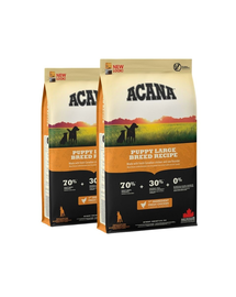 ACANA Puppy Large Breed hrana uscata caini juniori de talie mare 22,8 kg (2 x 11,4 kg)