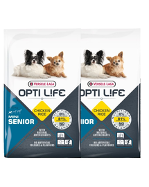 VERSELE-LAGA Opti Life Senior Mini hrana uscata pentru caini seniori de talie mica 15 kg (2 x 7,5 kg)
