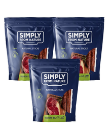 SIMPLY FROM NATURE Nature Sticks recompense pentru caini, cu mistret 3 x 3 buc