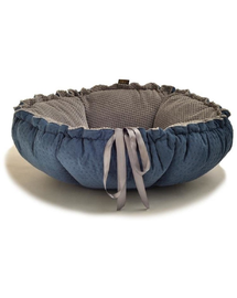 LAUREN DESIGN  PREMIUM DAISY Pat pentru caine, albastru si gri 65 cm