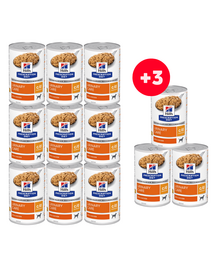 HILL'S Prescription Diet Canine c/d Multicare Urinary Care 9+3 CADOU conservă hrană dietetică câini, pentru tract urinar
