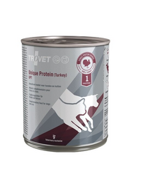 TROVET Unique Protein Turkey UPT dieta monoproteica 12x800 g caini si pisici, curcan