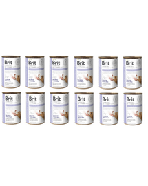 BRIT Veterinary Diet Gastrointestinal Salmon&Pea 12x400 g hrana pentru un sistem digestiv sensibil la caini