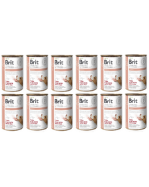 BRIT Veterinary Diet Renal Tuna&Salmon&Pea hrana dietetica pentru caini 12x400 g