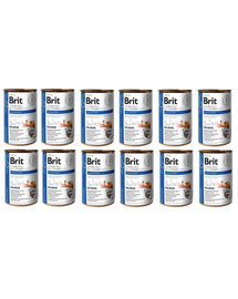 BRIT Veterinary Diet Recovery Salmon hrana dietetica pentru caini si pisici 12x400 g