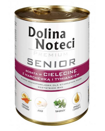DOLINA NOTECI Premium Senior cu carne de vită, morcovi și cimbru 400g
