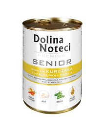 DOLINA NOTECI Premium Senior, cu pui, morcovi și busuioc 400g
