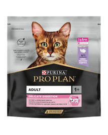 PURINA PRO PLAN Adult Delicate Digestion hrana pisici cu afecțiuni digestive 400 g curcan