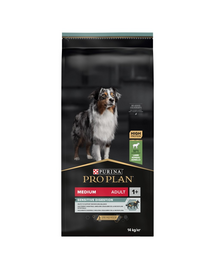 PURINA PRO PLAN Medium Adult Sensitive Digestion hrana uscata caini adulti de talie medie, cu miel 12 kg
