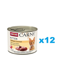 ANIMONDA Carny Kitten Poultry Cocktail 12x200 g hrana pisoi, cocktail de pasare