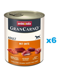 ANIMONDA GranCarno Adult with Duck 6x800 g hrana cu rata, caini adulti