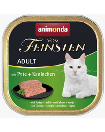 ANIMONDA Vom Feinsten Classic cu curcan și iepure 100 g