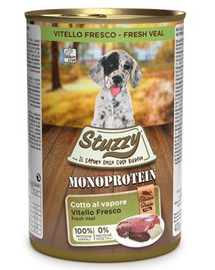 STUZZY Monoprotein Puppy Veal cu vițel pentru cățeluși 400 g