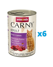 ANIMONDA Carny Adult Vită și Miel 6 x 400 g