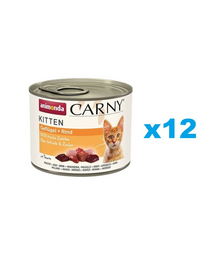 ANIMONDA Carny Kitten Poultry&Beef 12x200 g Hrana pisoi, cu pasare si vita