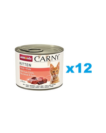ANIMONDA Carny Kitten Beef&Turkey 12x200 g Hrana umeda pentru pisoi, cu vita si curcan