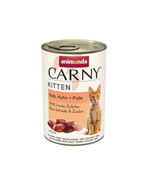 ANIMONDA Carny Kitten Veal&Chicken&Turkey 400 g Hrana pisoi, cu vitel, pui si curcan