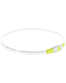 TRIXIE Zgarda luminoasa caini S–M verde