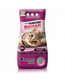 Benek Super Compact nisip pentru litiera, cu lavanda 10 L