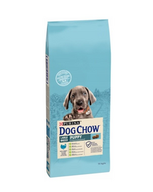 Purina Dog Chow Puppy Large Breed hrana uscata caini juniori de talie mare, curcan 14 kg