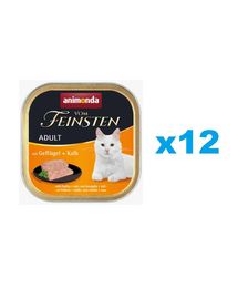 ANIMONDA Vom Feinsten Classic cu păsări de curte și vițel 12x100 g