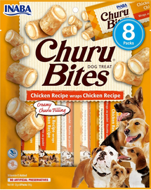 INABA Churu Bite Chicken 8x12g învelișuri de pui pentru câini