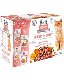 BRIT Care Cat mix hrană umedă pentru pisici adulte 12 x 85 g