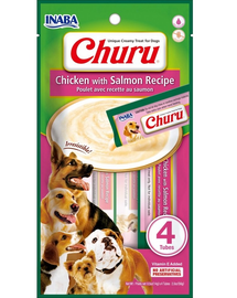 INABA Churu Chicken with salmon 4x14g tub crema caini cu pui si somon