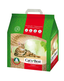 JRS Cat’s Best Original Eco Plus Asternut natural din lemn pentru litiera 5 L (2,1 kg)