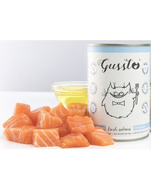 GUSSTO Cat Fresh Salmon SOMON PROASPĂT 400 g