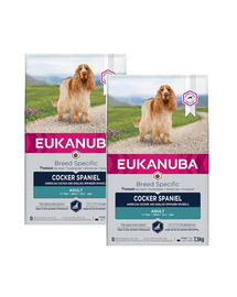 EUKANUBA Adult Breeds Specific Cocker Spaniel Chicken hrana uscata caini adulti 15 kg (2 x 7.5 kg)