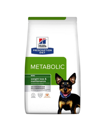 HILL'S Prescription Diet Canine Metabolic Mini 6 kg dieta veterinara caini talie mica afectiuni metabolice