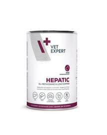 VET EXPERT Veterinary Diet Dog Hepatic 400 g hrana umeda veterinara pentru caini