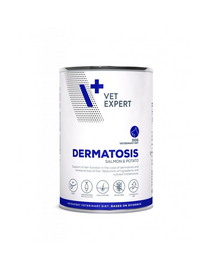 VET EXPERT Veterinary Diet Dog Dermatosis Salmon&Potato 400 g hrana umeda veterinara pentru caini