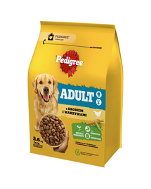PEDIGREE Adult 2,6 kg hrana caine rasa medie si mare, pui si legume