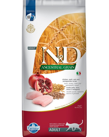 FARMINA N&D Ancestral Adult Cat 10 kg Hrana pisici, cu pui, spelta, ovaz si rodie