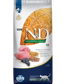 FARMINA N&D Ancestral Adult Cat 10 kg Sac hrana uscata pentru pisici adulte, cu miel, spelta, ovaz si afine
