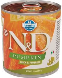 FARMINA N&D Pumpkin rață & dovleac câini adulți 285 g