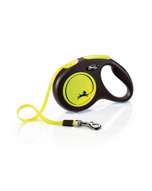 FLEXI New Classic Neon lesa automata pentru caini, marimea M, 5 m